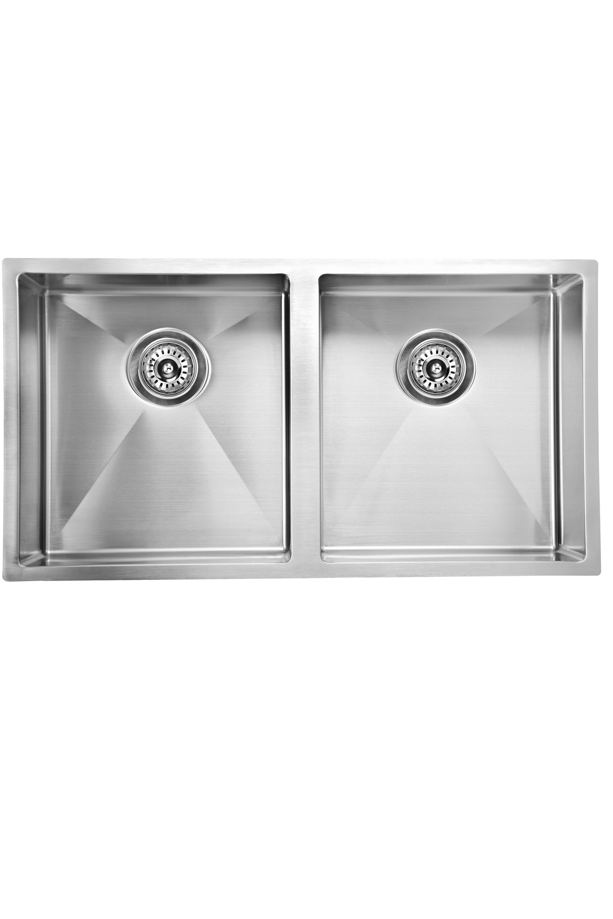 coins carrés Undermount Kitchen Sink-Une grande bol 750x440x200mm 
