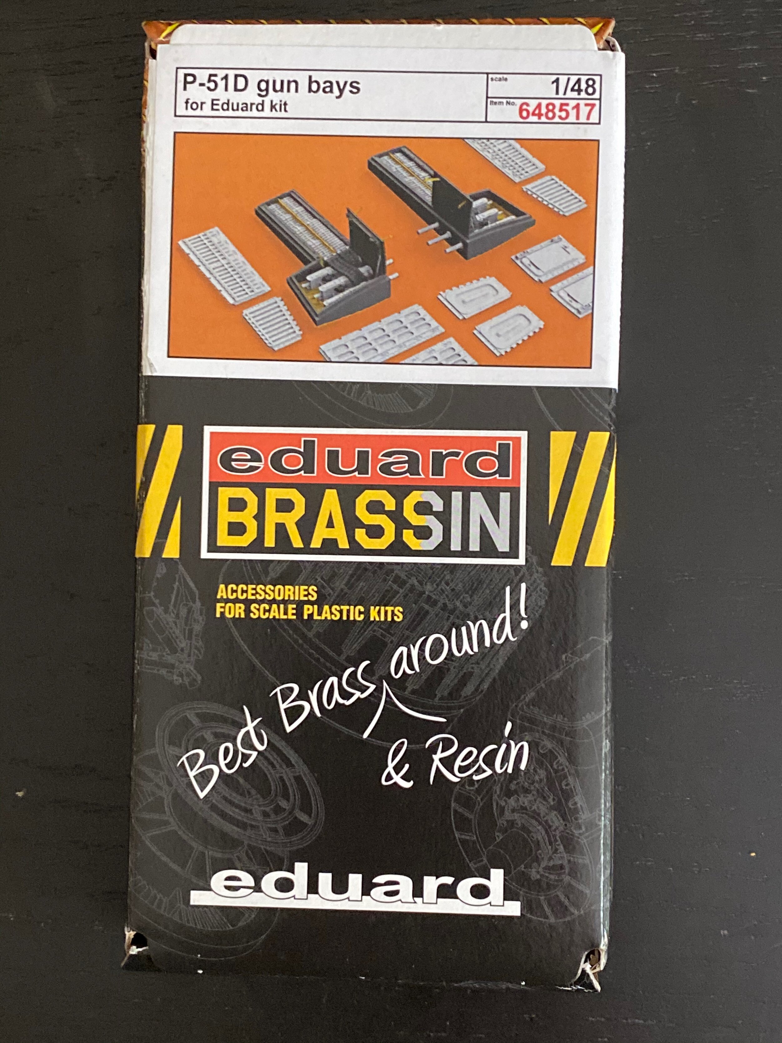 648517 for Eduard Brassin Resin 1/48 Scale P-51D gun bays 