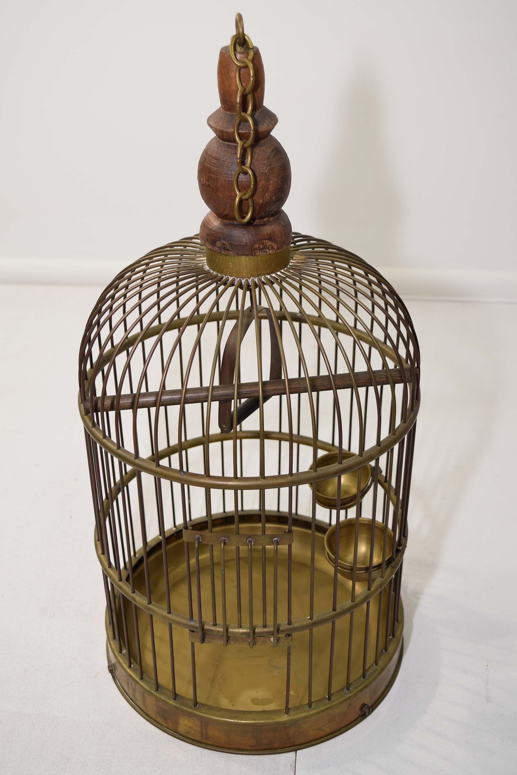 Late 19th-Century Brass Bird Cage — Ferreira Antiques