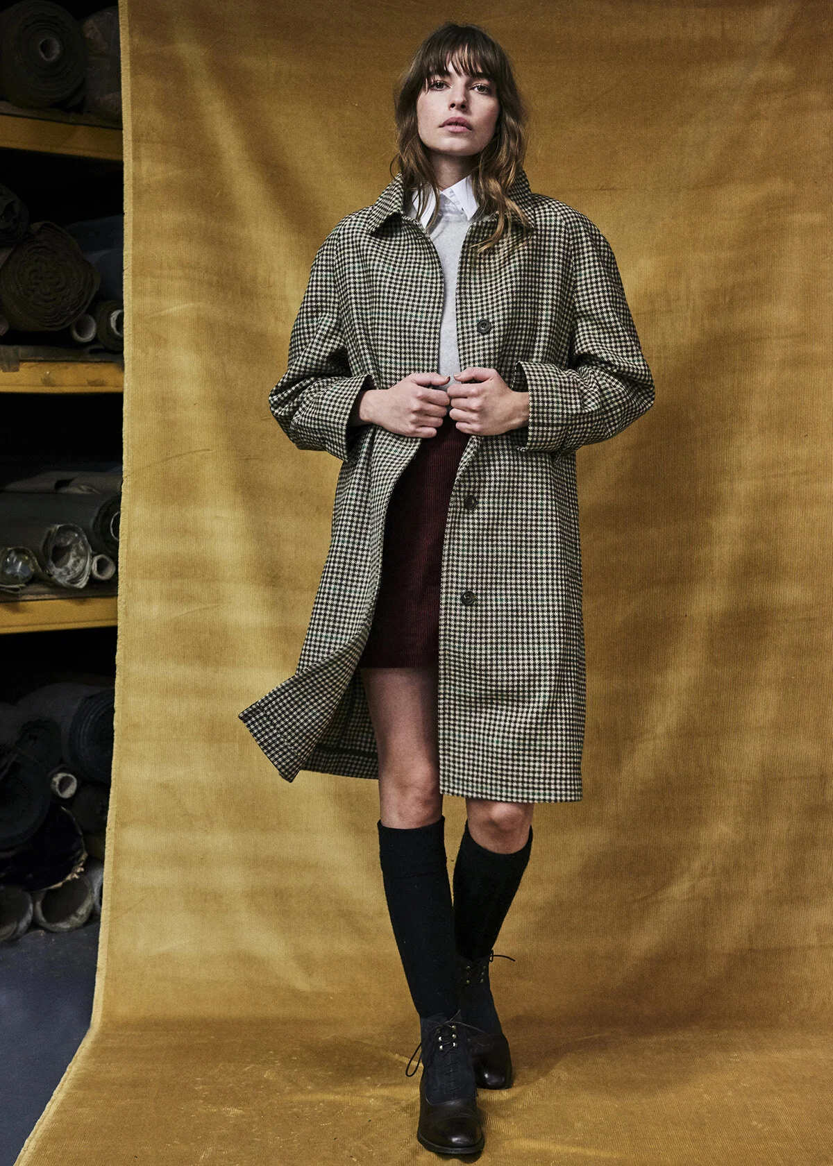 Ladies Tweed Coat — CHRYSALIS chrysalis over the knee boot