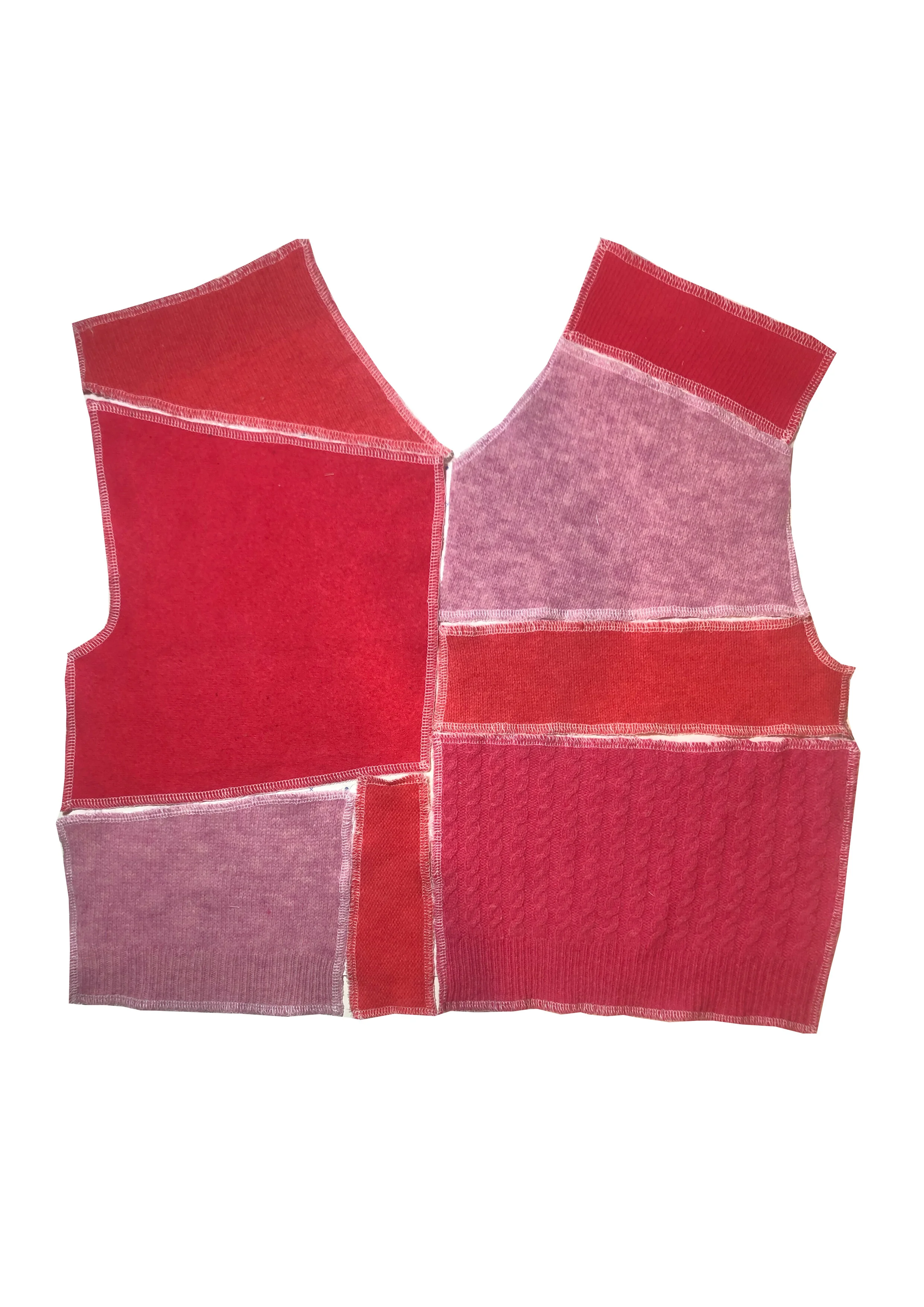 pink sweater vest