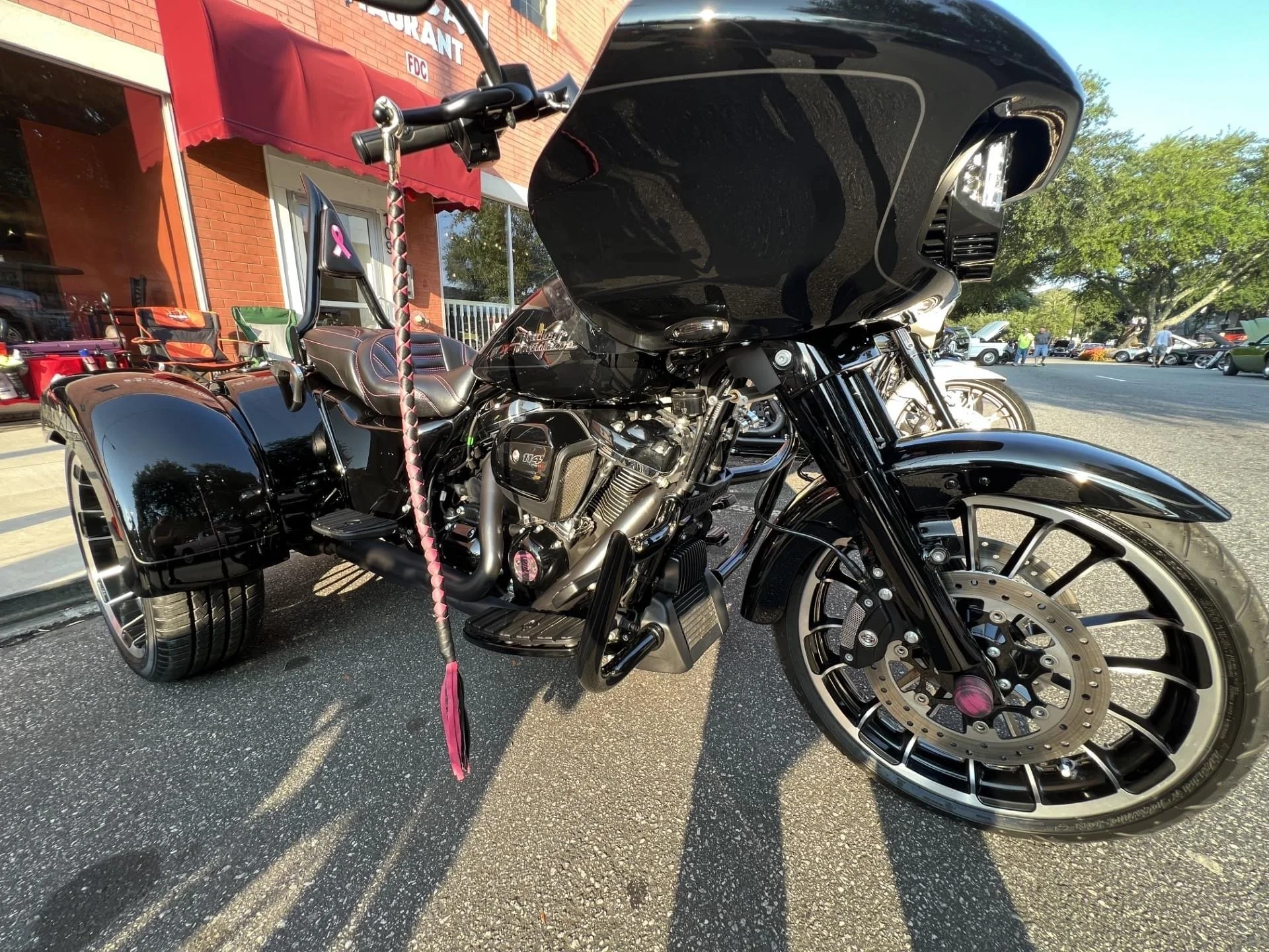thumbnail image 2 of Engine Guard Sliders For Harley Touring Models (2009-2023) – Rear Guard Protection For Street Glide, Road Glide & More 2 of 14