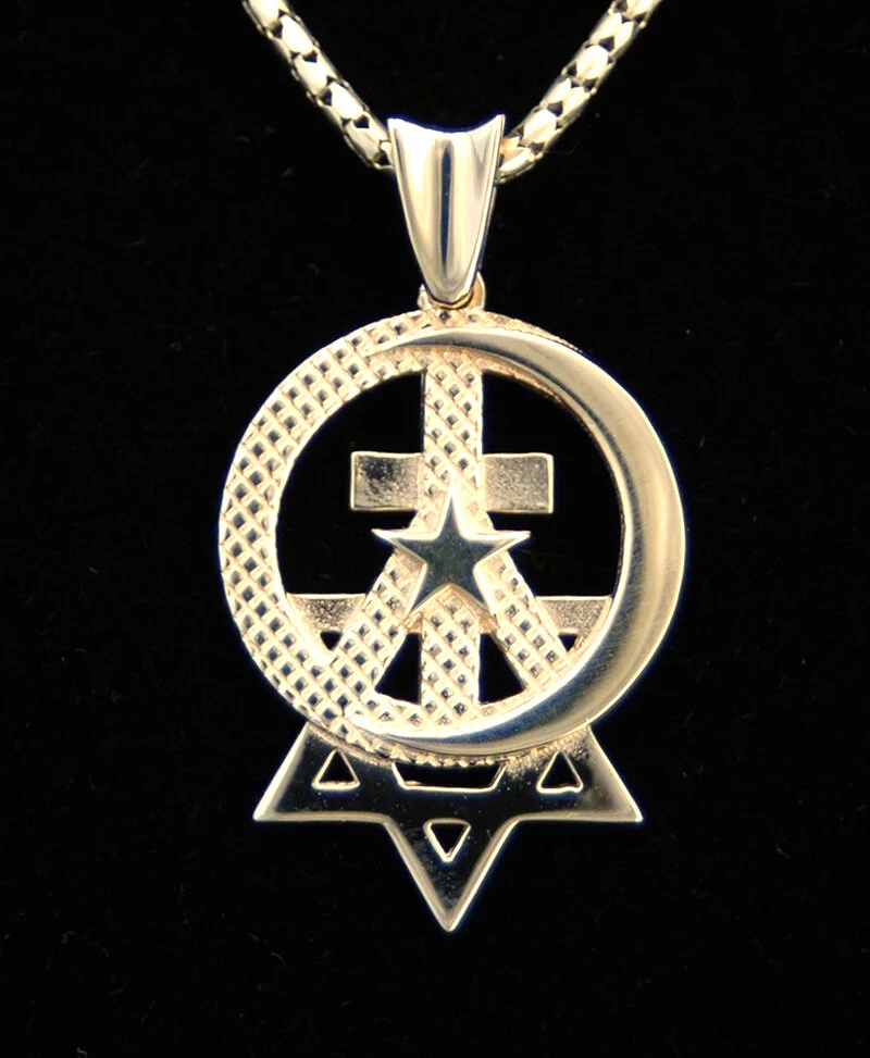 Pendant for Peace- Small 14K Gold 