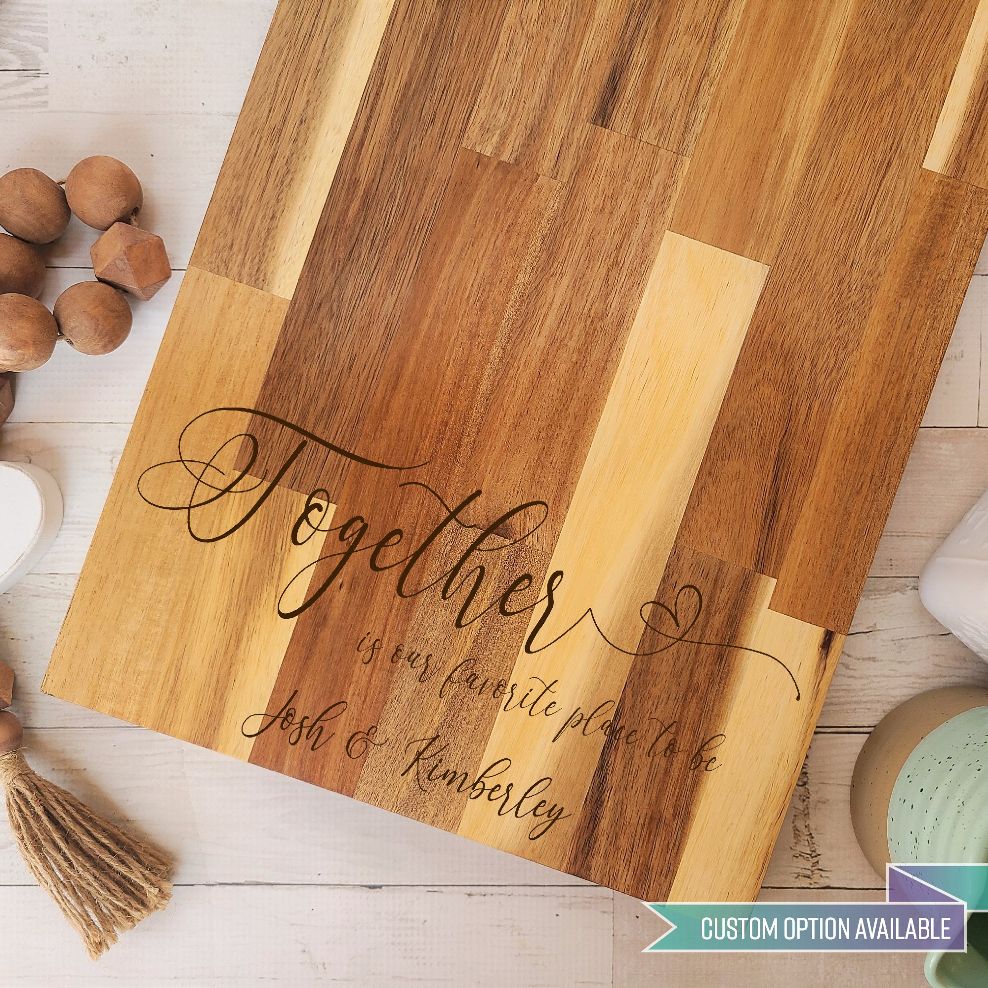 Gather Together Cutting Board — Inscribed Moments