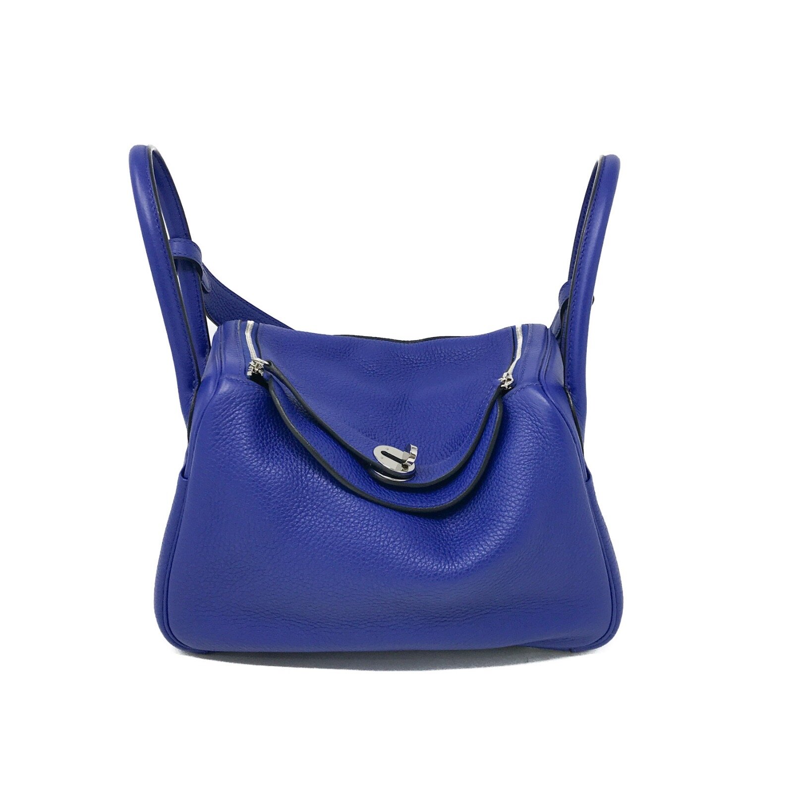 Hermes Clemence Lindy 26 Blue 