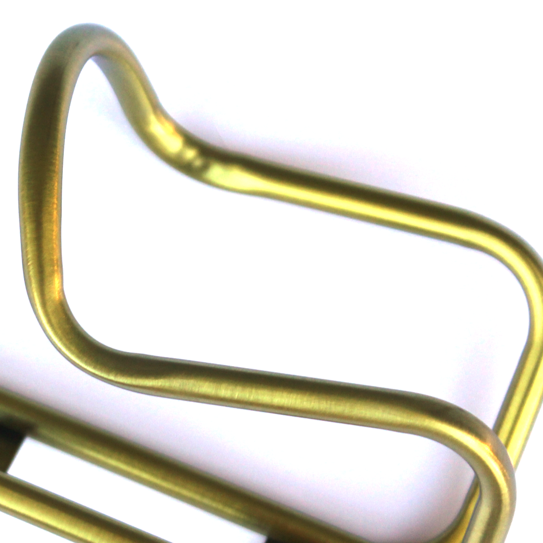 King Cage Titanium Water Bottle Cage Anodized Gold Made in Durango USA