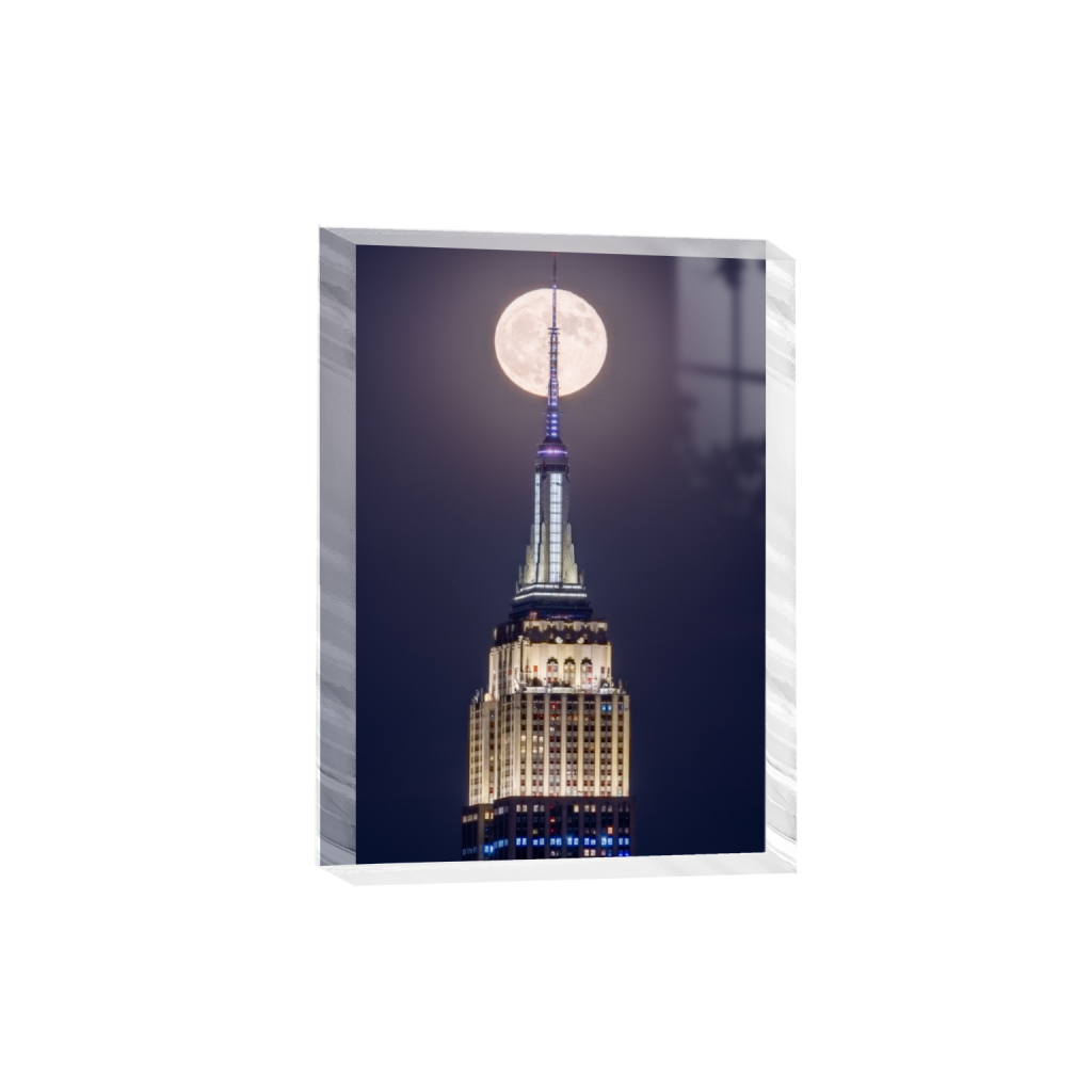Empire State Building Strawberry Moon — Jon Sadrgilany