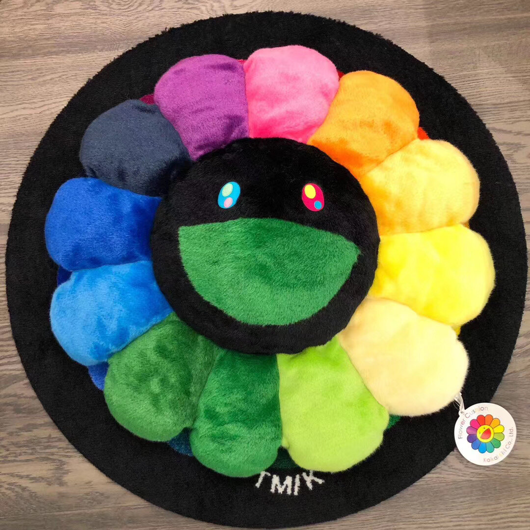Flower Cushion Pillow 60CM Rainbow PLUS LONDON