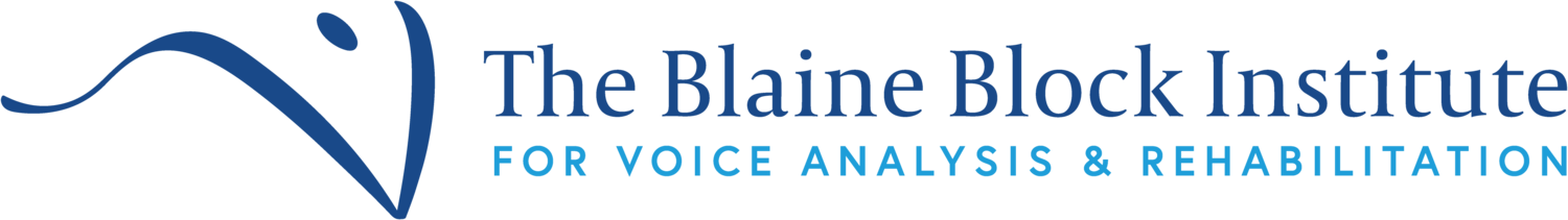 The Blaine Block Institute for Voice Analysis and Rehabilitation