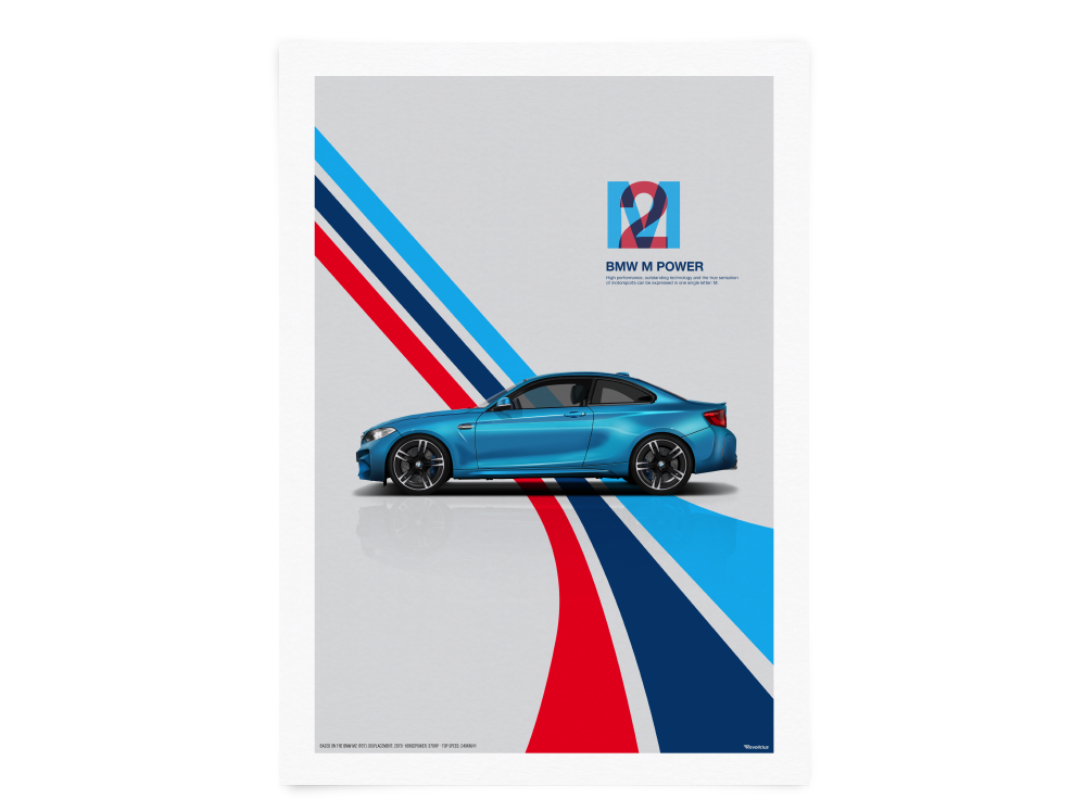 BMW M2 poster Revolicius