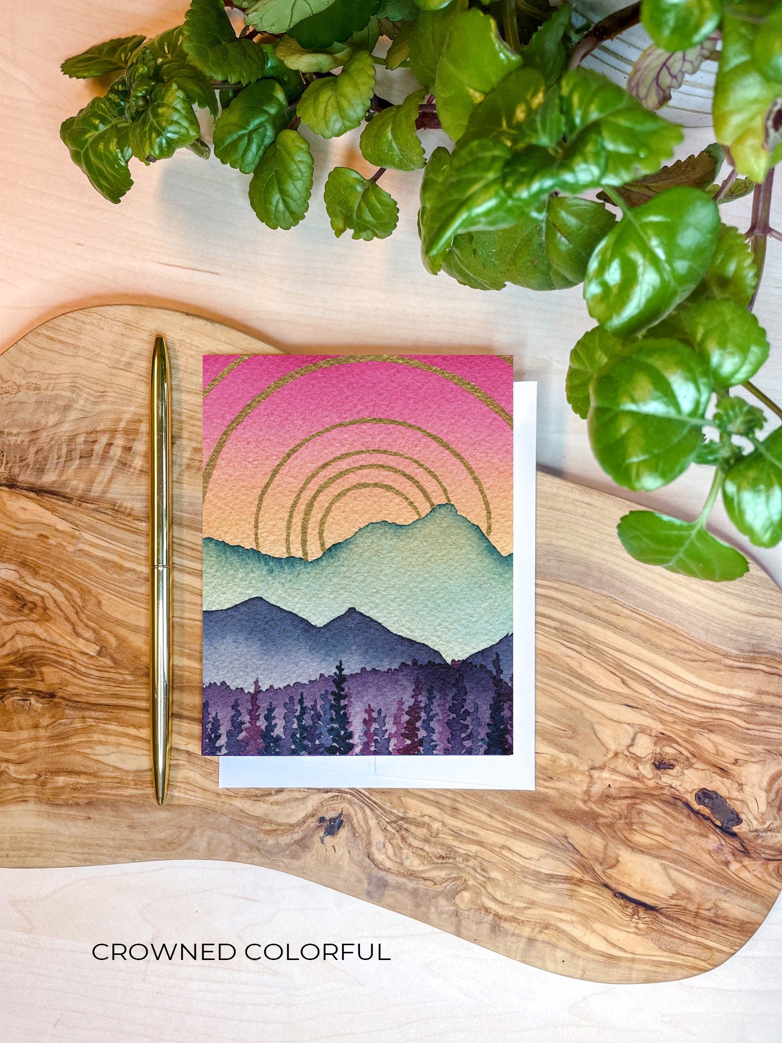 Mountain Sunshine Art Cards 8 Blank Cards With Envelopes Blank Notecards Greeting  Cards Watercolor Cards 