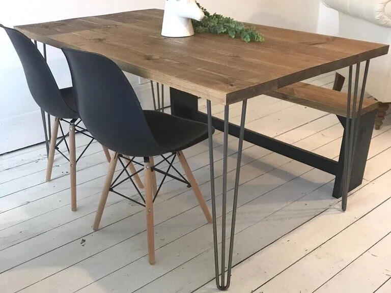 hairpin leg dining chair