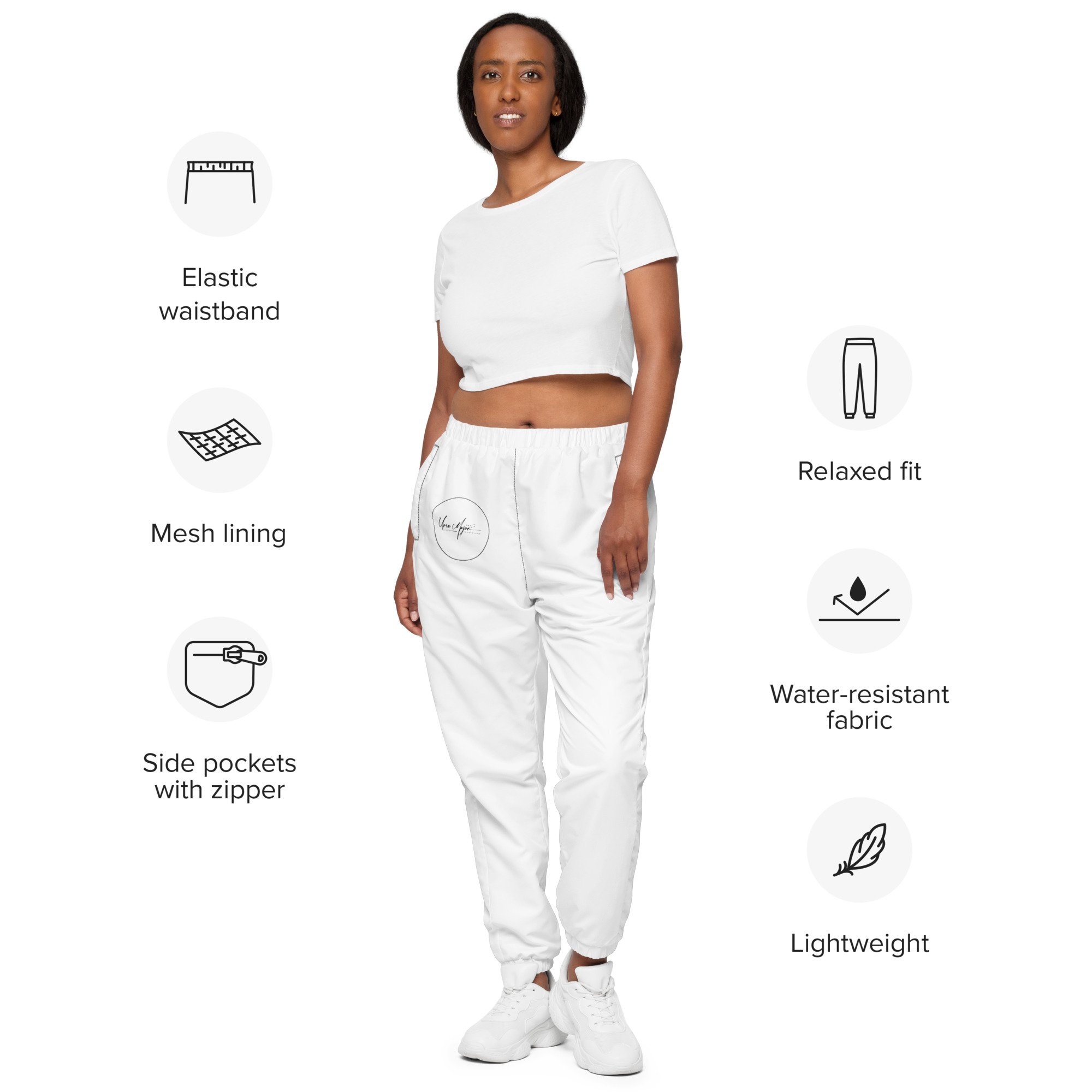 Mesh lined track pants 2025