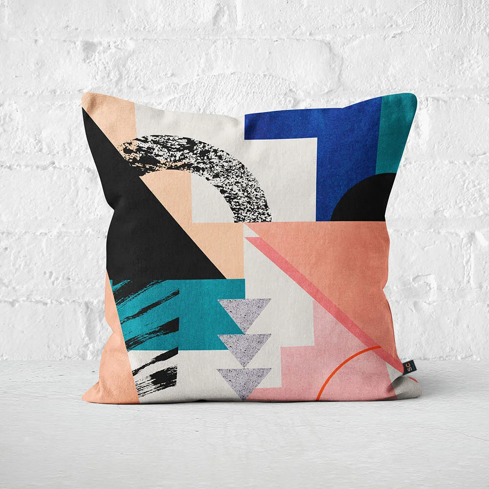 colour block cushions