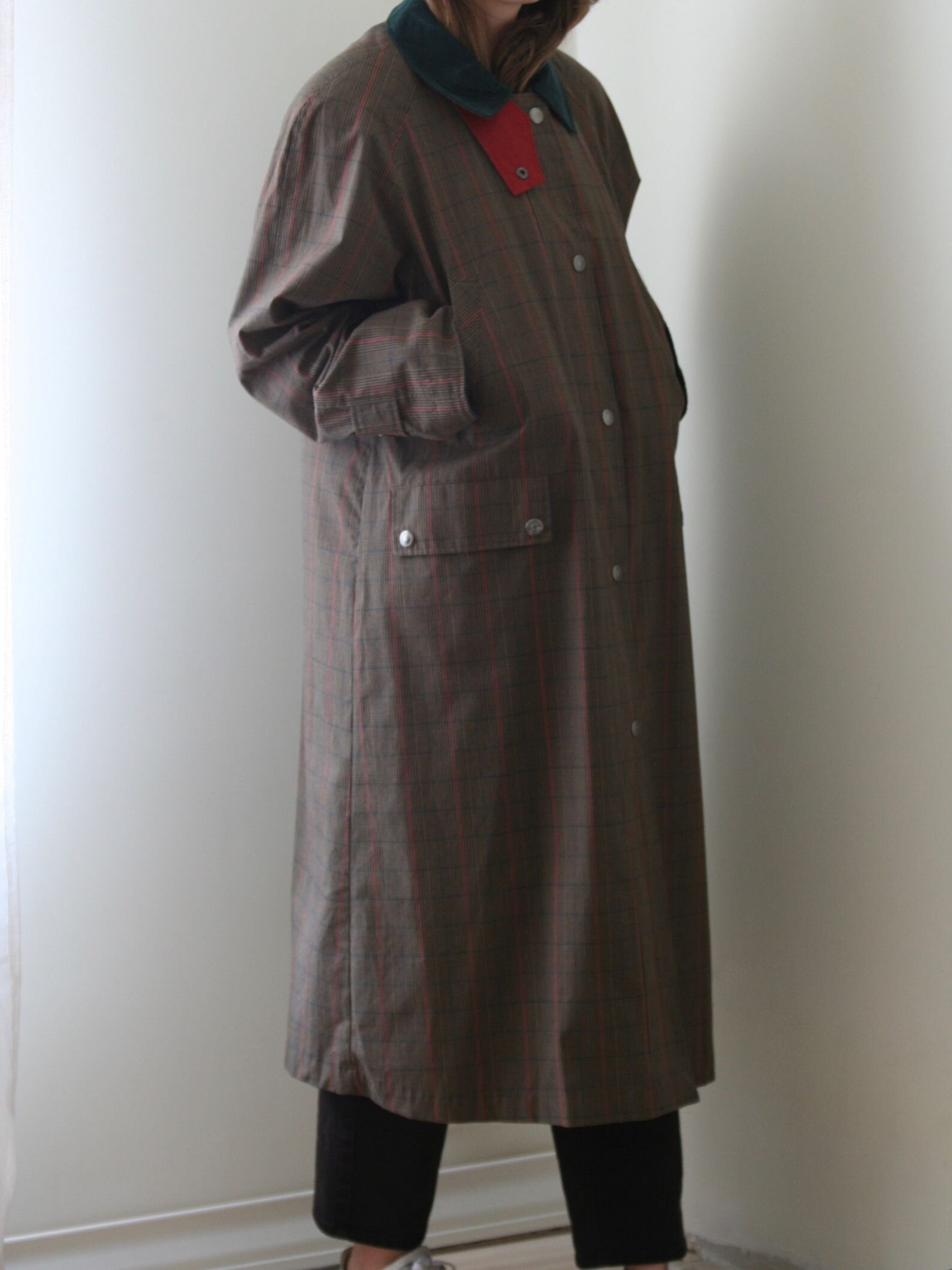 waxed cotton trench coat