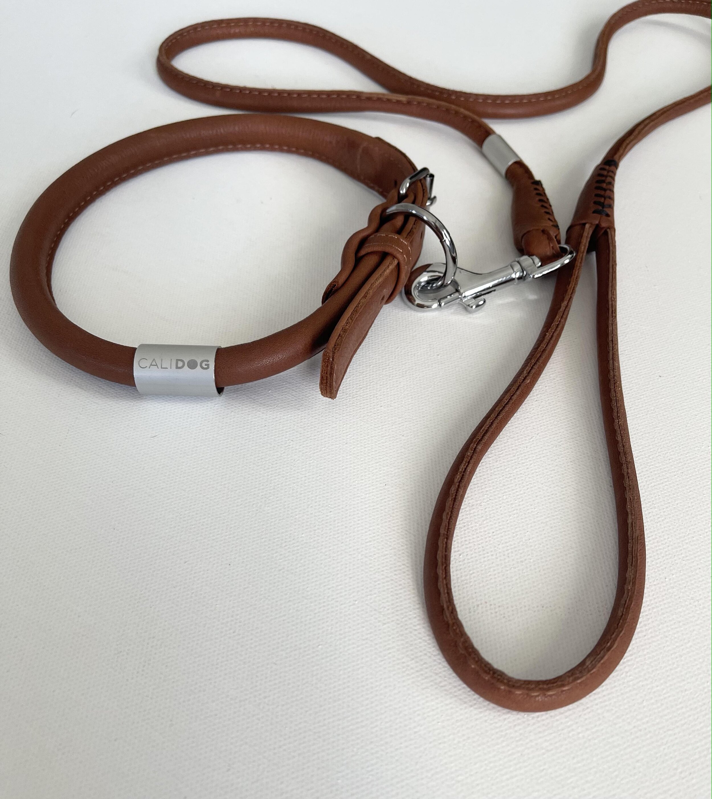 Brown Block Dog Set Collar Leash Necklace Pendant Free High Quality Gift  Box Soft Leather Dog Pet Collars Leads Accessories - AliExpress