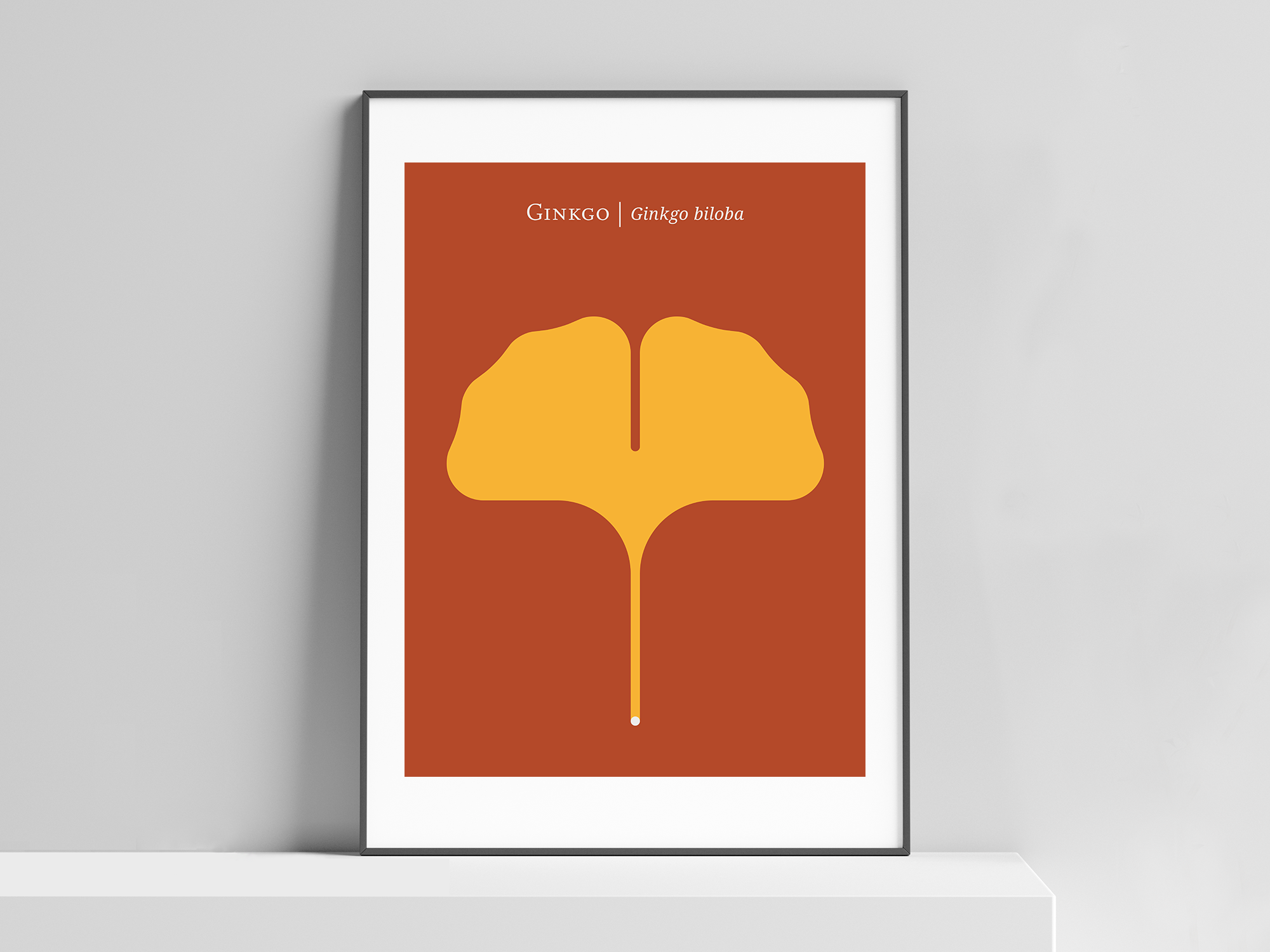 Nature: Ginkgo Leaf Modern Art Print Poster — CHRISTOPHER DINA