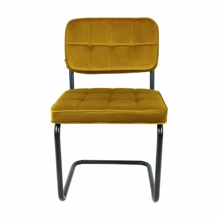 eetkamerstoelen okergeel goud goud ballerina