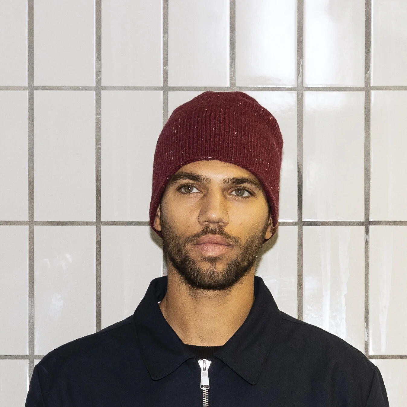 Plain Melange Wool Beanie — deelicious