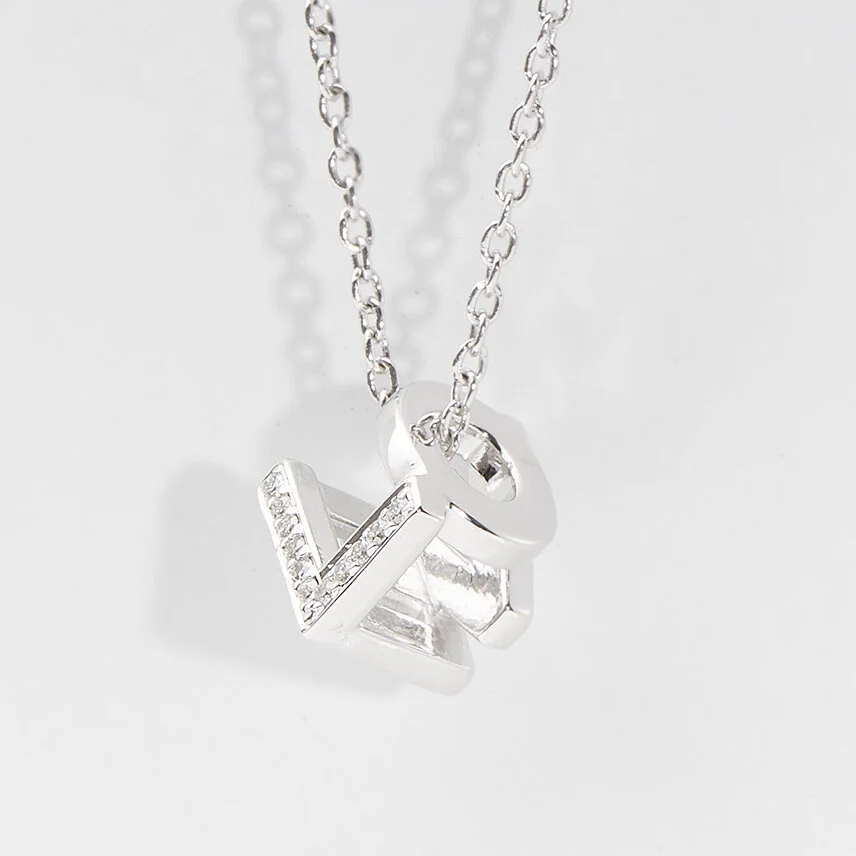 FJ Initial Pendant - LOVE — Faith Jewels