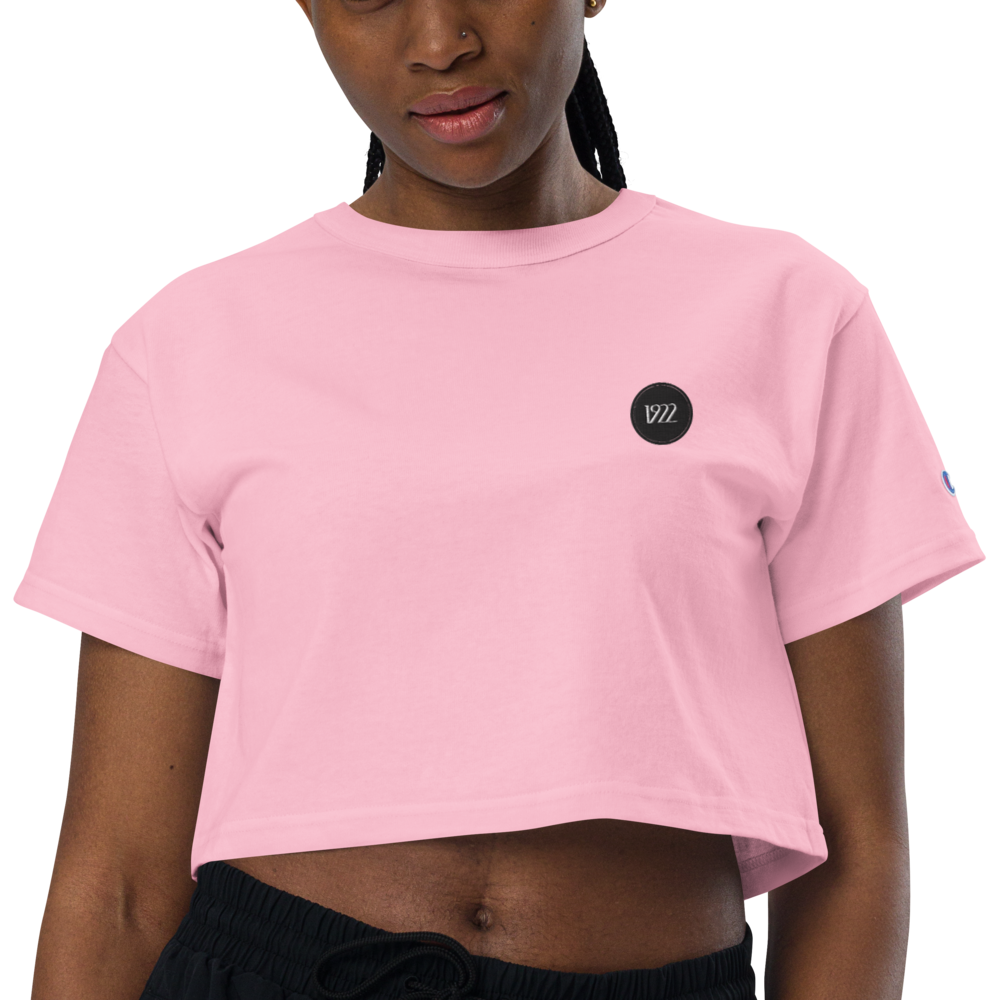 champion pink crop top