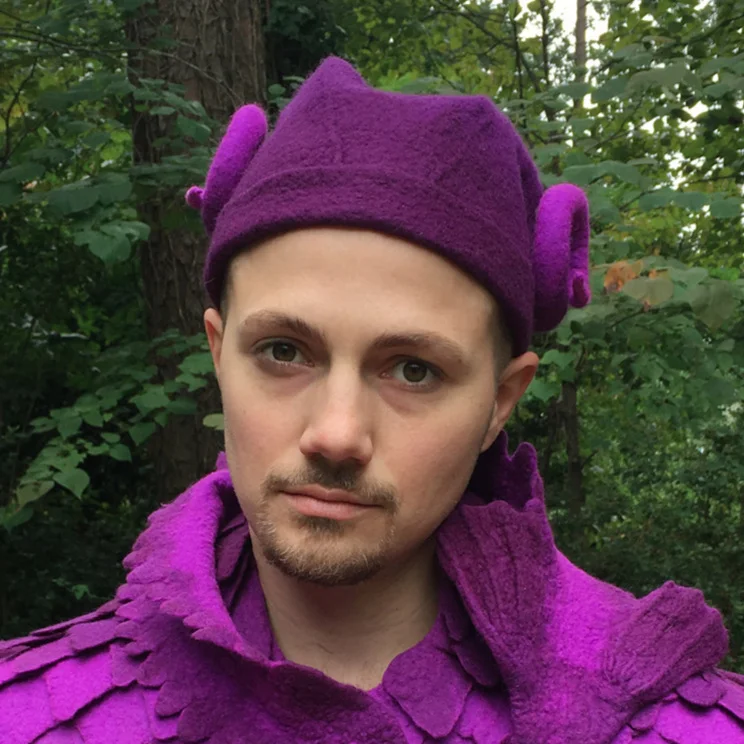 Unisex horned cap hat — Miss Fitt & Co. ~ Moss Fête
