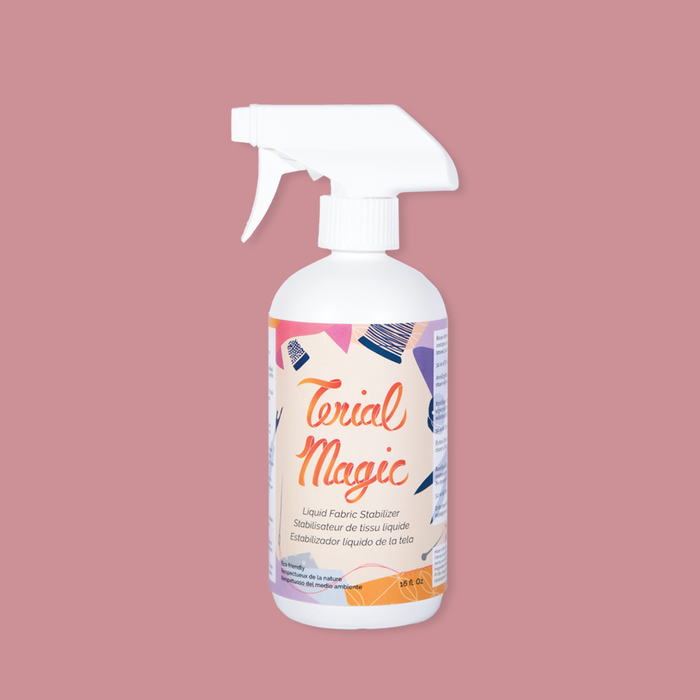 Thread - We just got Terial Magic spray in the store! It is an eco friendly  liquid fabric stabilizer. This product will make your fabric fray-free and  paper-like in 3 easy steps!