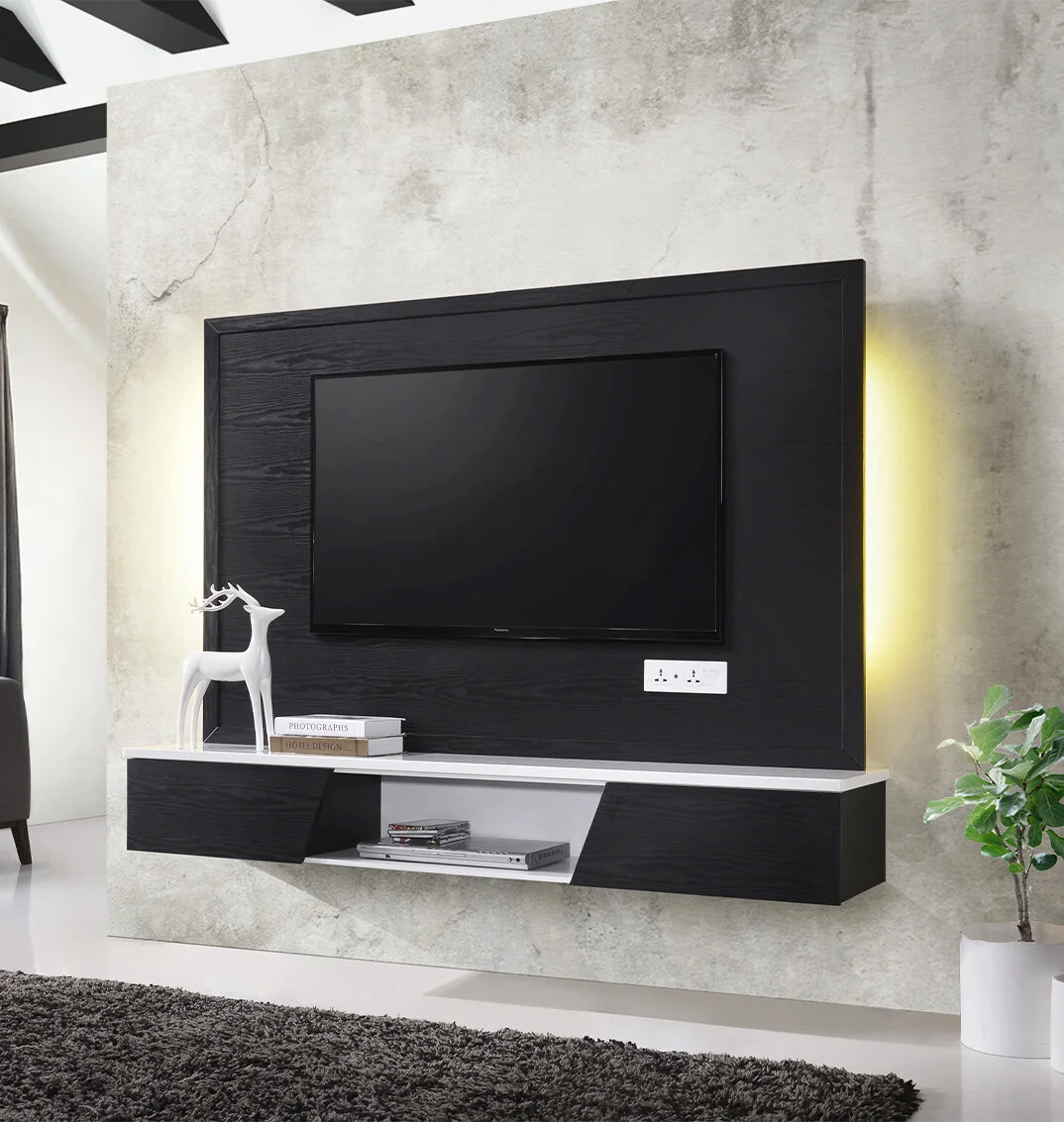 Tv Feature Wall Cabinet With Storage Back Lit Led Light Fullhouse Storage Back Lit Led Light