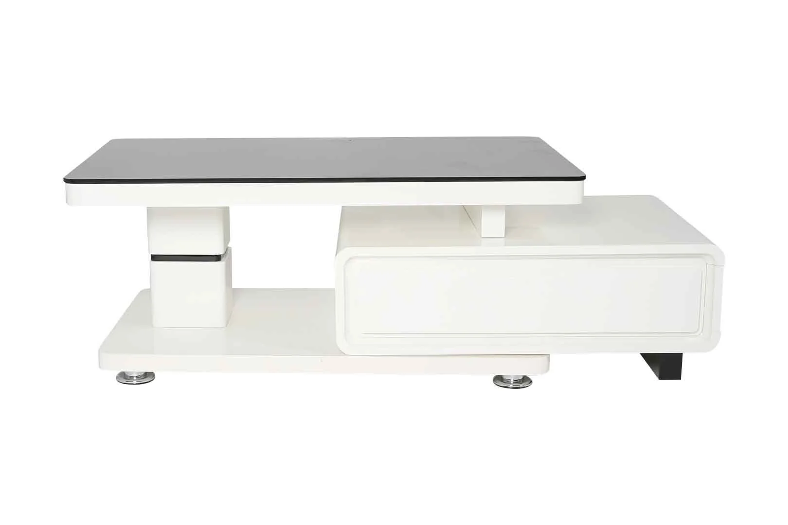 White Gl Top Coffee Table With Storage Fullhouse White Gl Top Coffee Table With