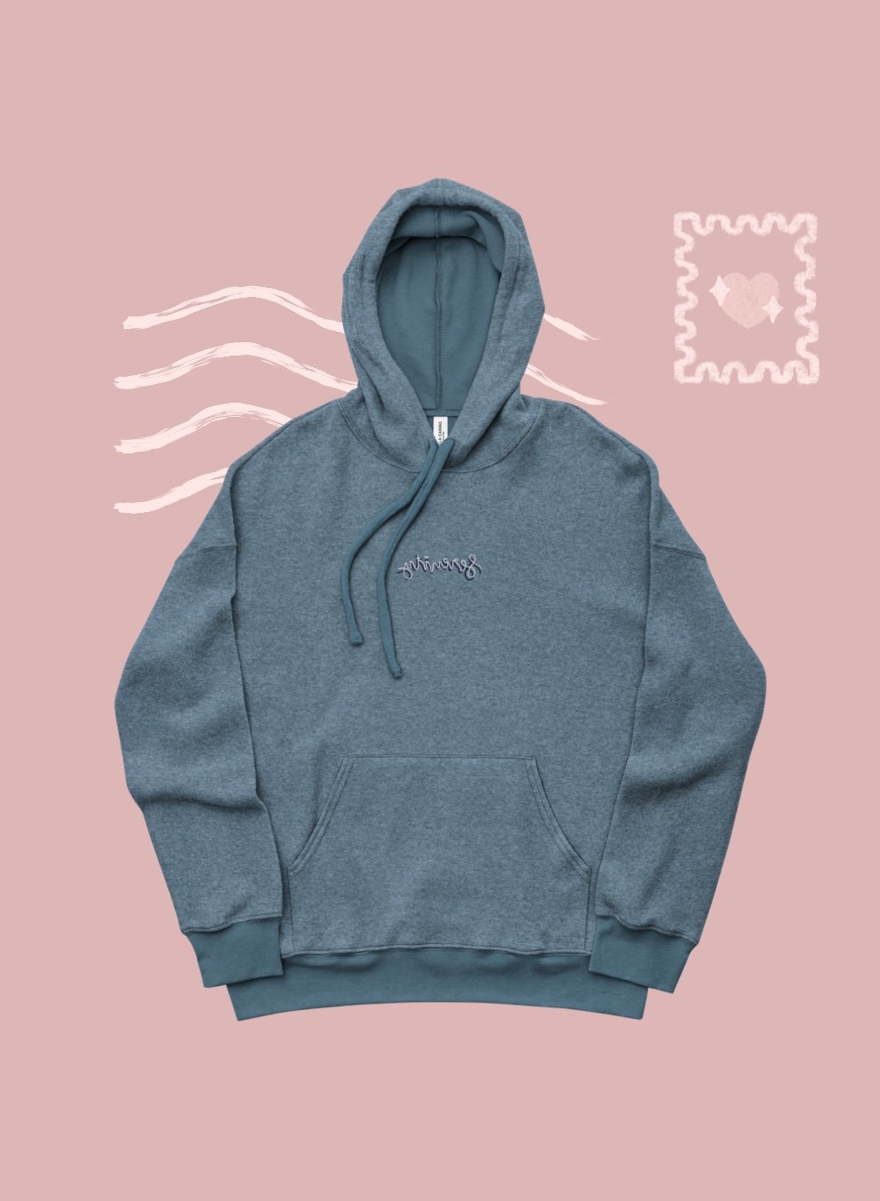 Serenity x unisex fluffy hoodie w 