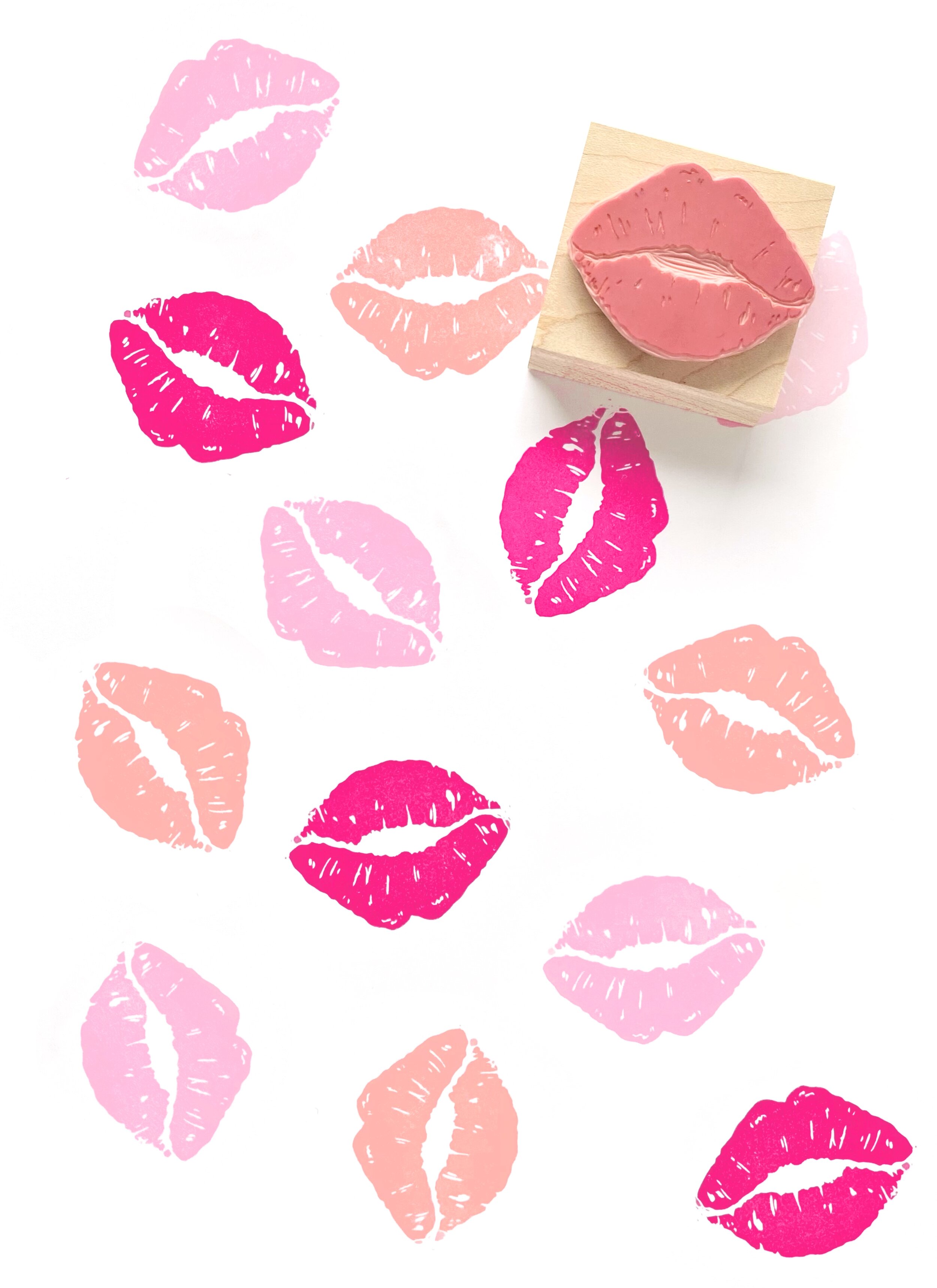 Stamps by Impression ST 0450 Lips Kiss Rubber Stamp 1 x 1.75