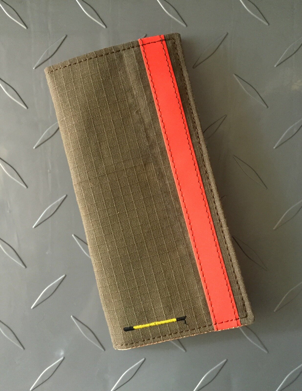 Firefighter Roper Wallet with Red Line Flag