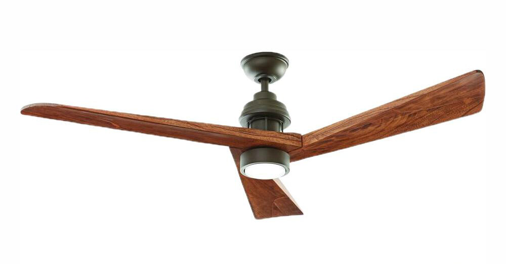 Replacement Hand Carved Wood Blade for Fortston 60 in LED Espresso Ceiling Fan 