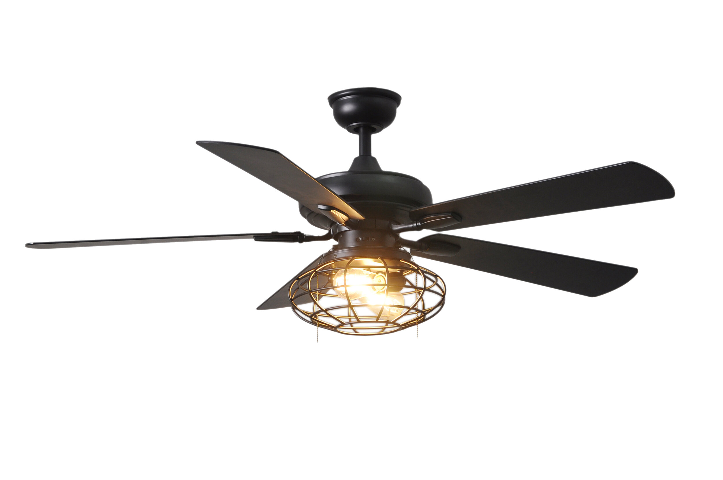 Home Decorators Collection Ellard 52" LED Brushed Nickel Ceiling Fan w/Light Kit 
