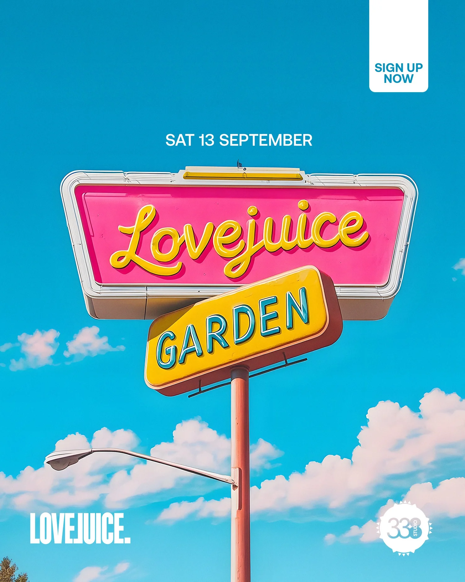 LoveJuice Garden Closing Party - Sat 13 September at Studio 338 London