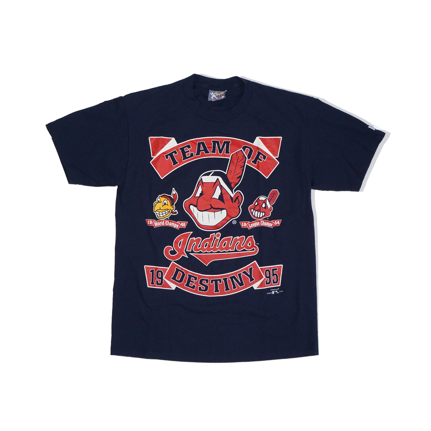 1995 Cleveland Indians Team Of Destiny Vintage T-Shirt — Too Hot Vintage