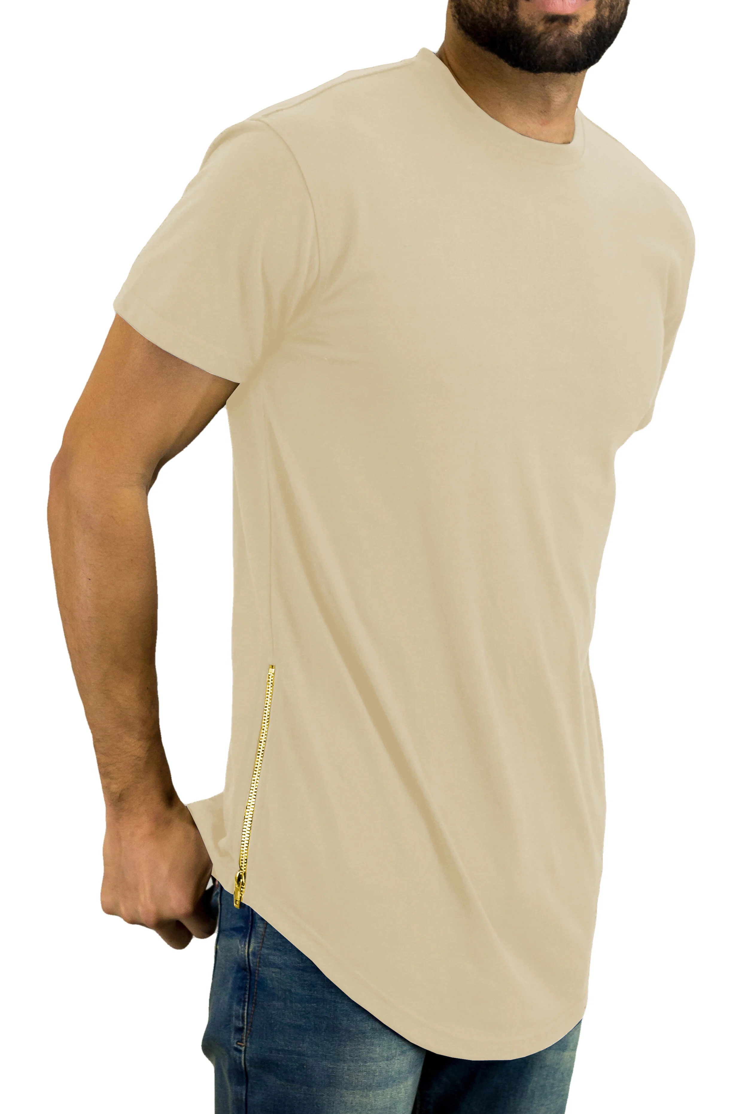 Medalje Seaport Whirlpool BLEECKER and MERCER T552 ELONGATED BASIC T-SHIRT w SIDE ZIPPER