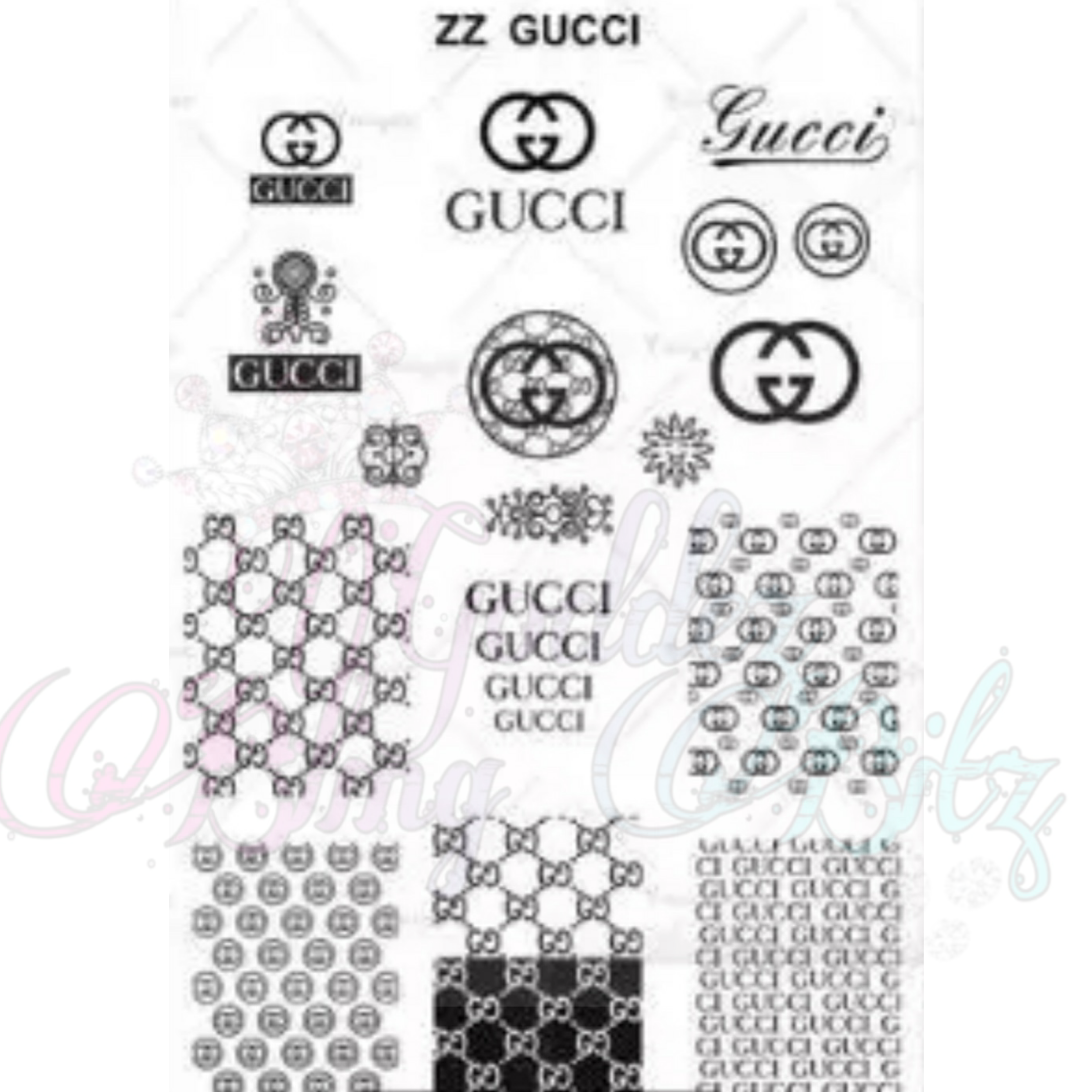 Cucci LV ZZ Louis Vuitton Logo Brand Design Nail Stamping Plate - Buy L01  L02 L03 G01 CL03 G02 LJ002 LJ003 LJ001, A02 A04 A05 A09 A11 A21 MS17 ML001  ML002 LM003