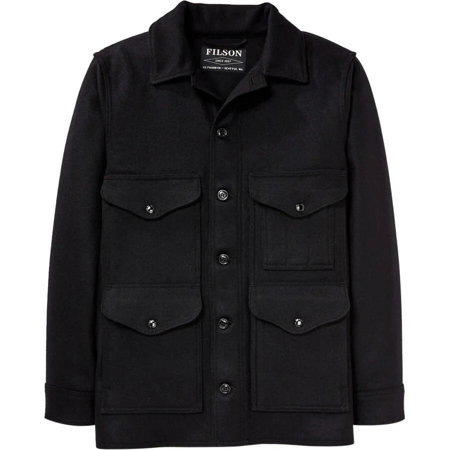 Filson Mackinaw Black Cruiser Jacket — Portland outdoor store Filson Mackinaw Black Cruiser Jacket — Portland outdoor store