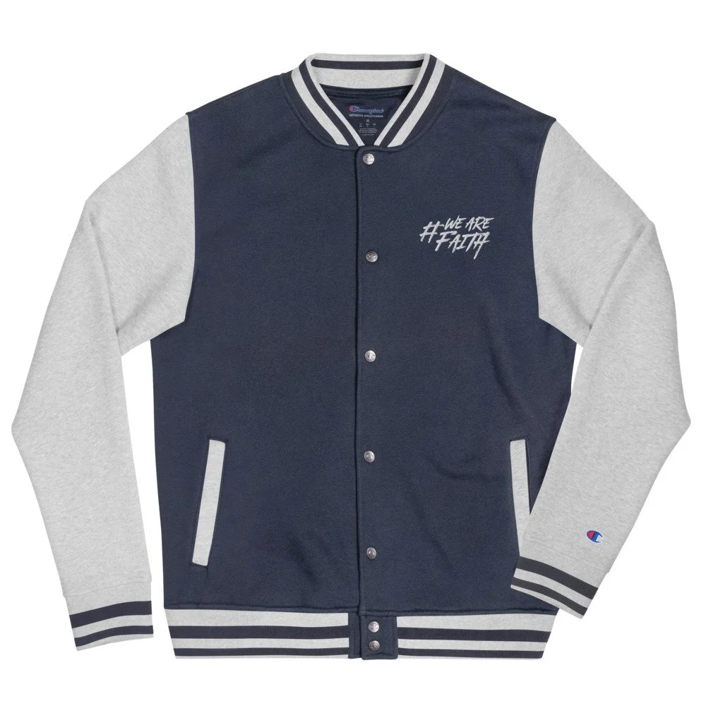 Embroidered Champion Bomber Jacket #WAF — Faith Tabernacle