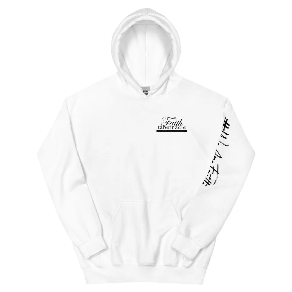100t top white hoodie