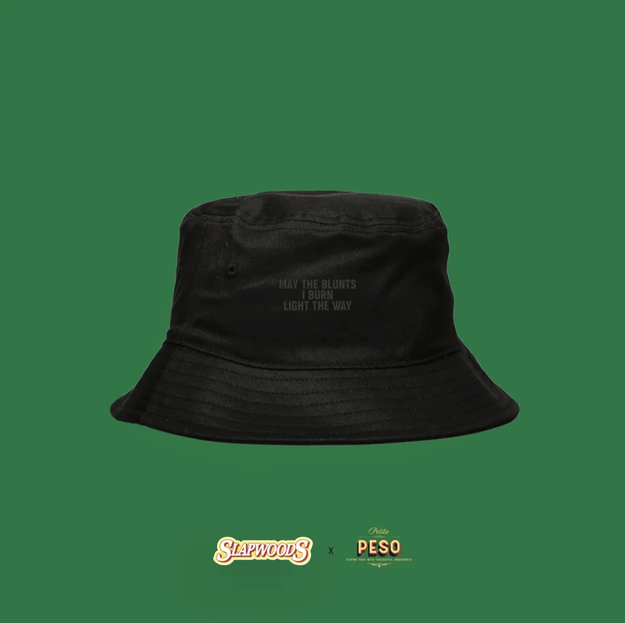 SLAPWOODS x PETITE PESO BUCKET HAT 