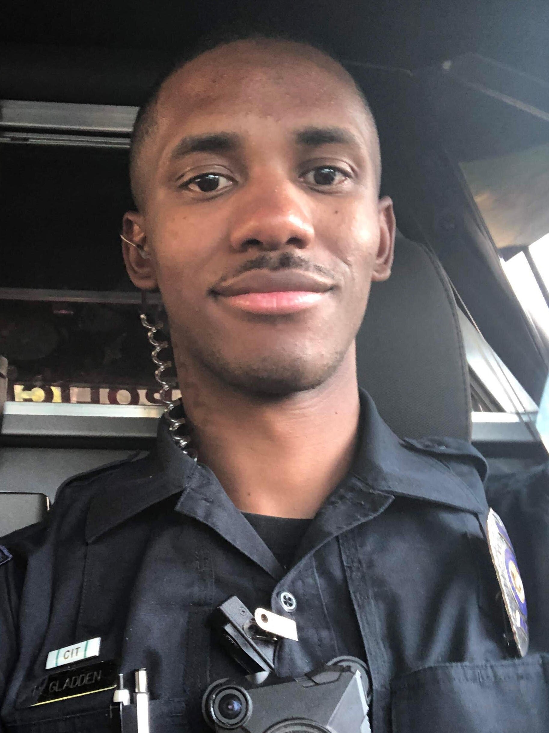 “In 2017, I hit the street,” says Officer Gladden. Gladden loved it. Working third shift, he wasn’t sleeping much but he was living his dream. Despite the paperwork and some emotionally tough calls, he found it incredibly rewarding to help people in crisis. His father was always very committed to service and doing what he could for others. With CMPD, Officer Gladden enjoys being able to help kids who, like himself, grew up in poverty but lack the support he received from his parents and five siblings. He says he has always wanted to help young people, because they can change. - 