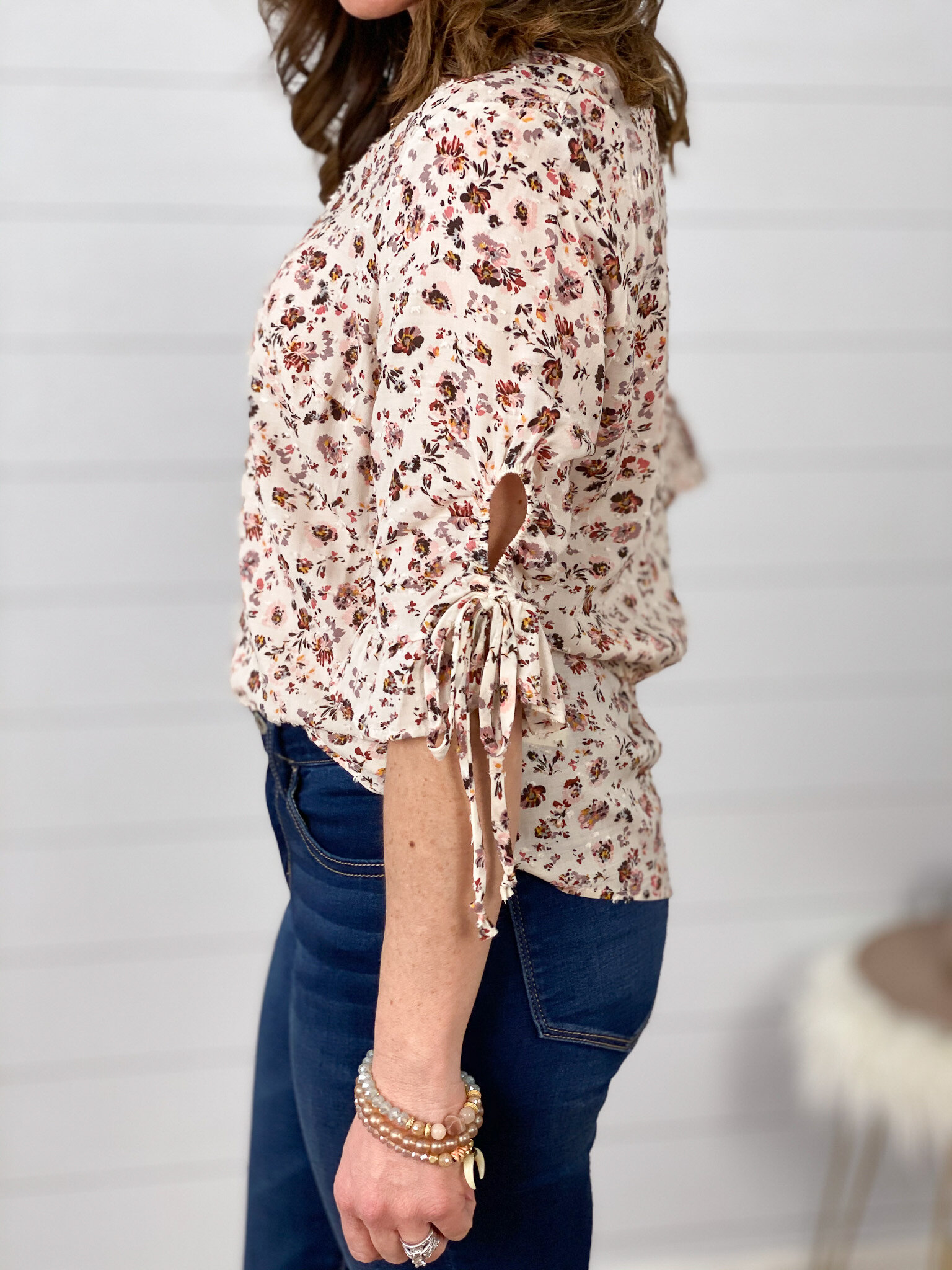 floral blouse