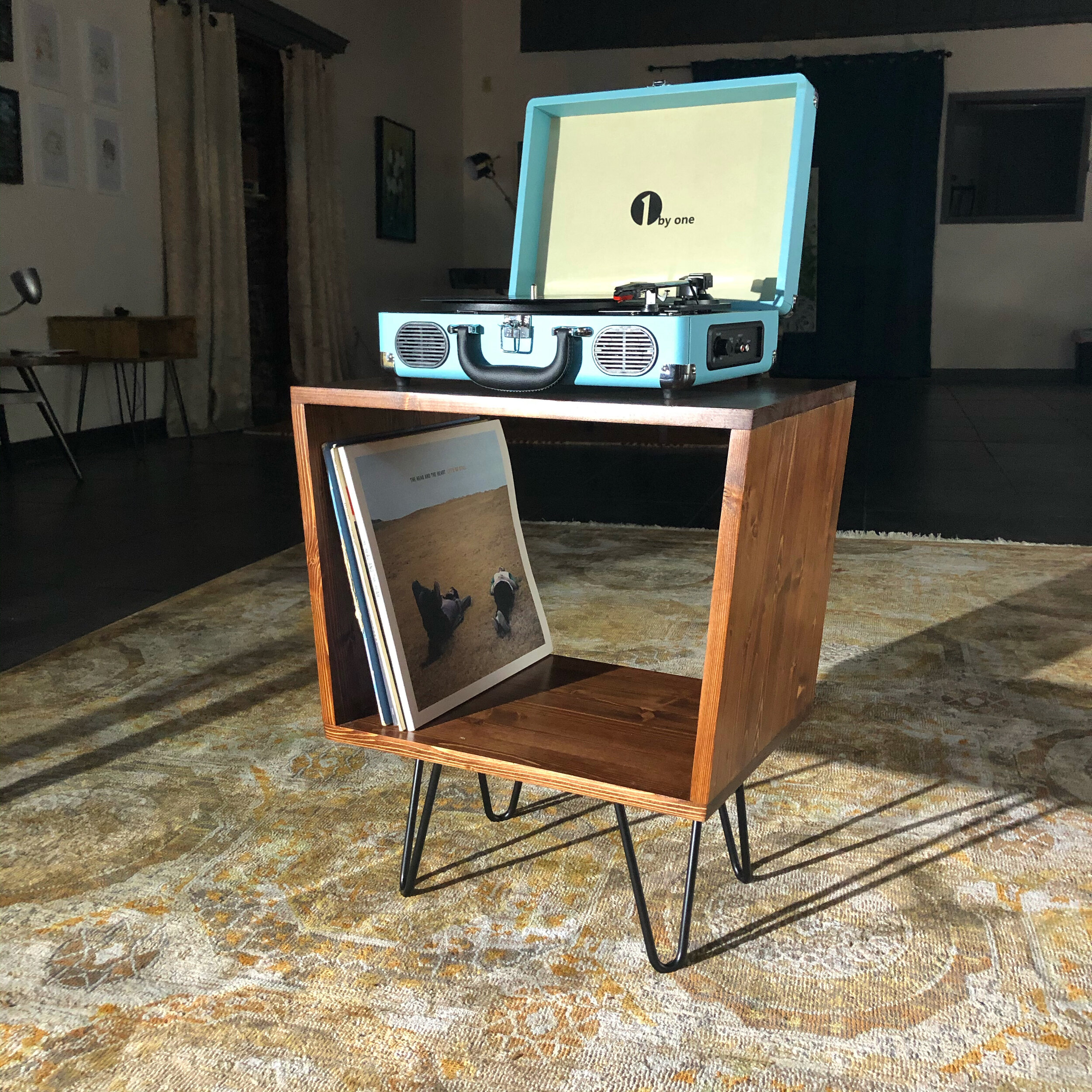 Record Player Table - Small — Archer Creative Woodworks