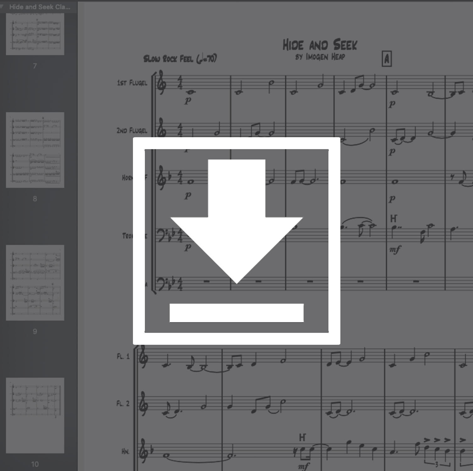BRASS QUINTET: "HIDE AND SEEK" BY IMOGEN HEAP (Arr. Chris Coletti.