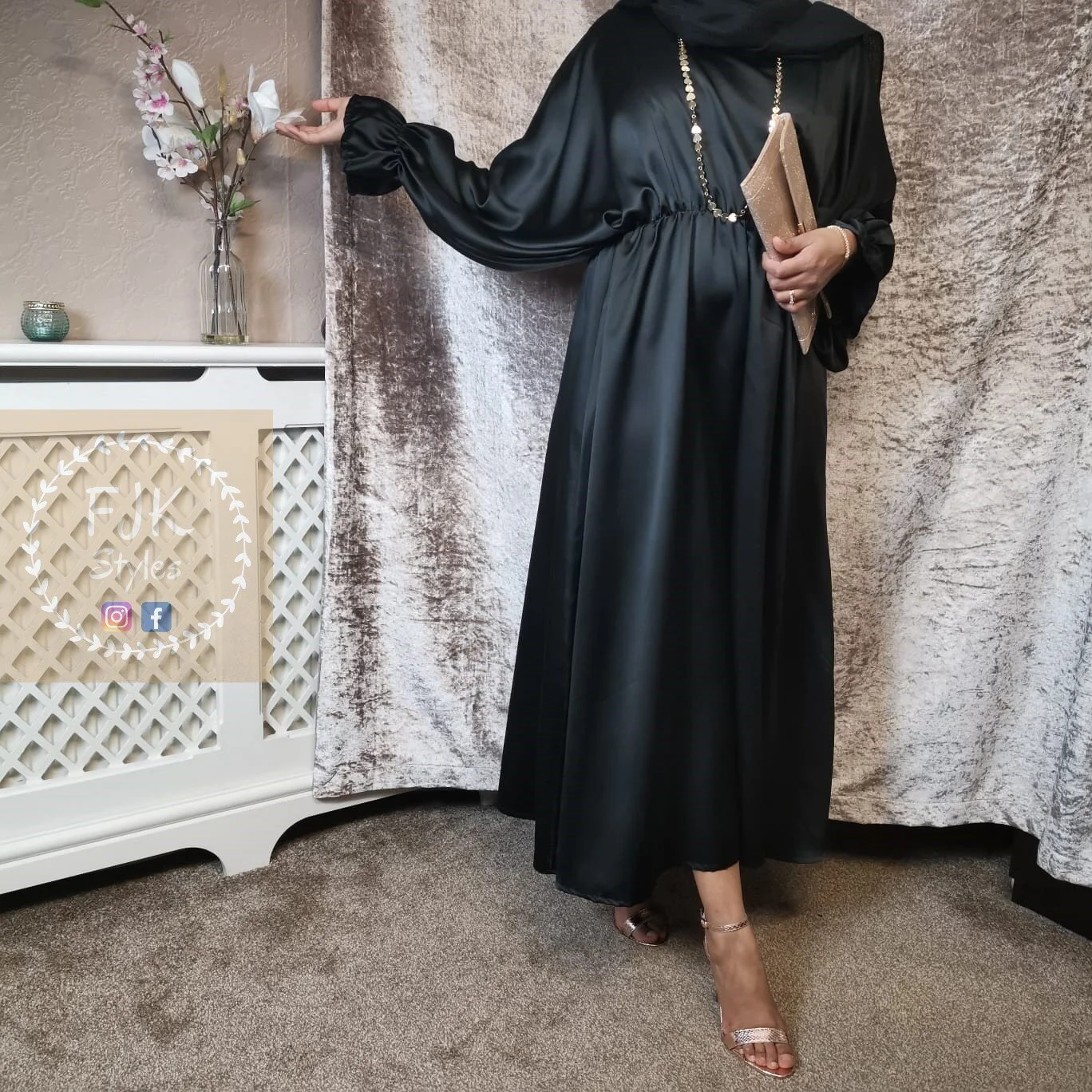 Batwing Silk Maxi Dress — FJKSTYLES