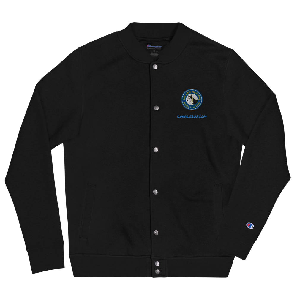 Embroidered Champion Bomber Jacket — Rancho Luna Lobos