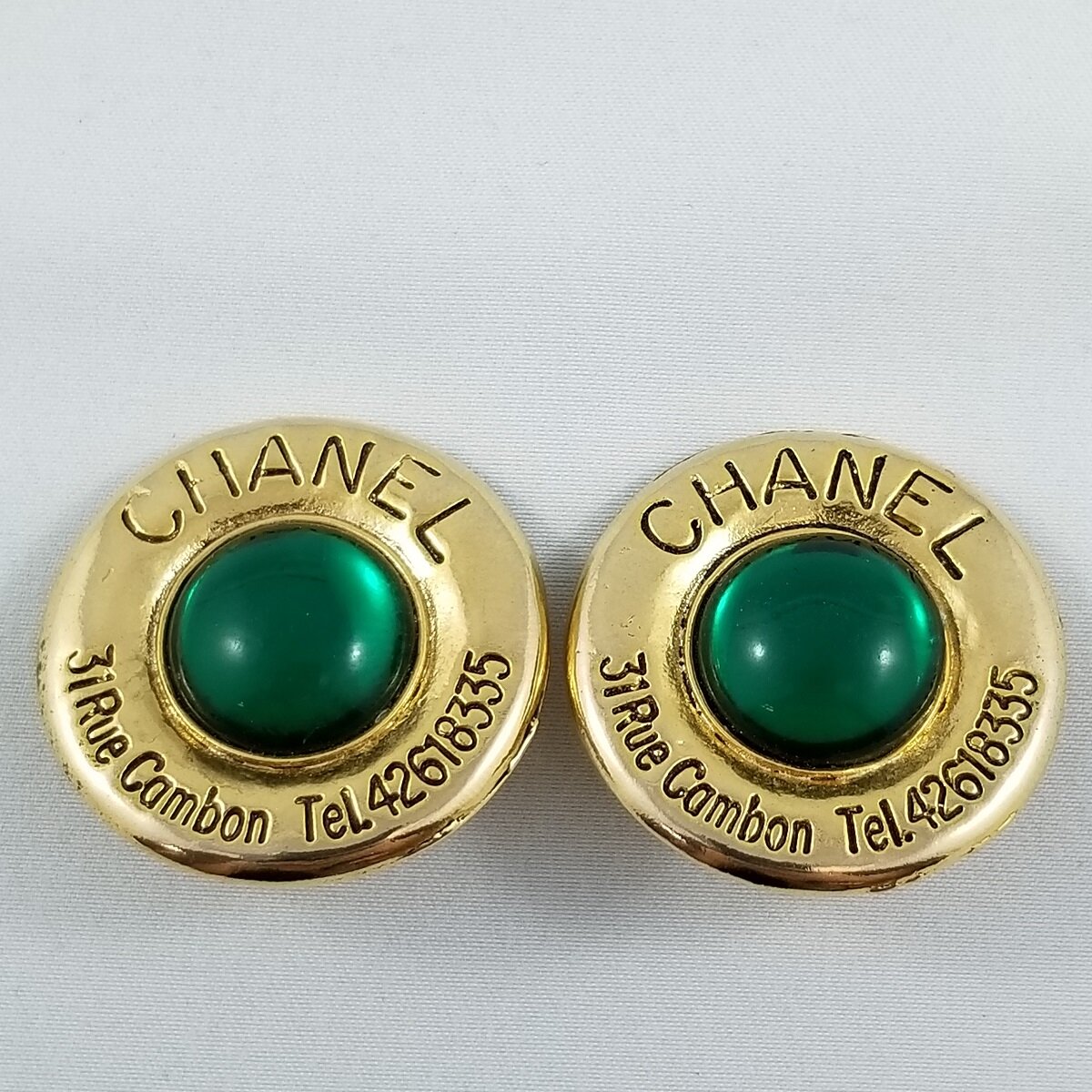 Chanel Vintage Green Earrings – Coconana