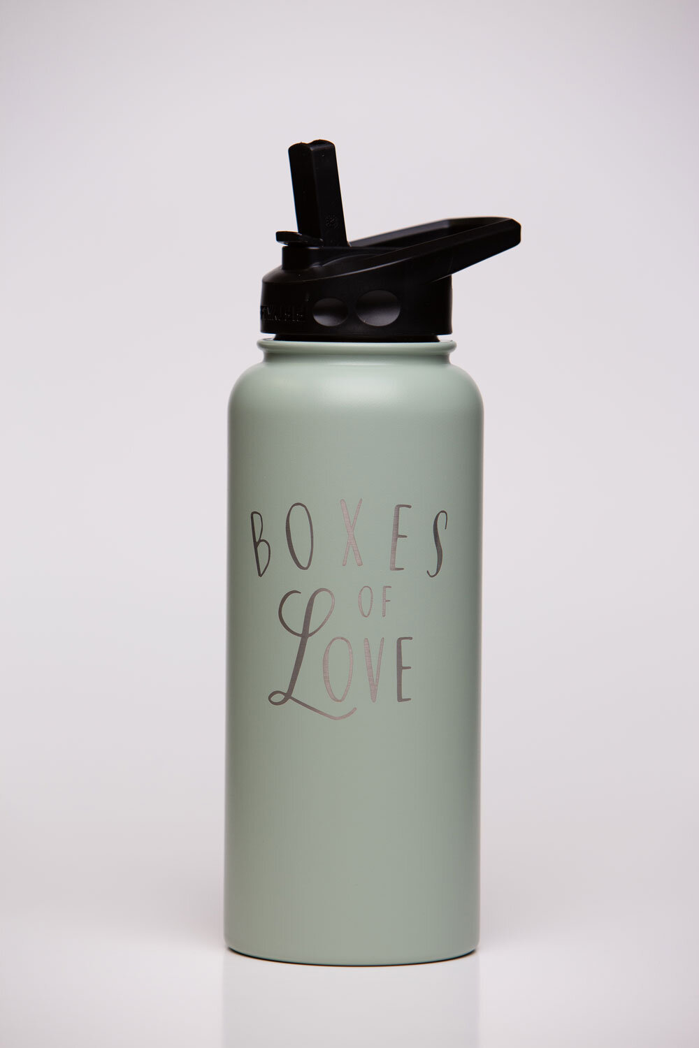 34oz Bottle with Wide Mouth Straw Lid — Boxes of Love
